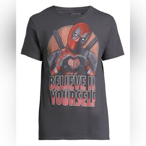 NWT - Deadpool Believe in Yourself Graphic Tee